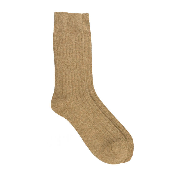 Fluted Socks Beige | Sky Walker